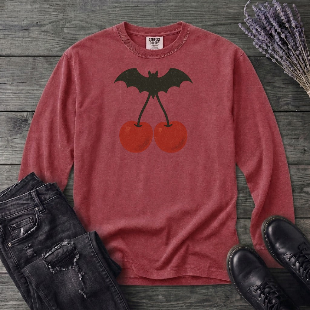 Bat Cherries Long Sleeve T-Shirt