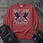 Free As The Wind Crows Long Sleeve T-Shirt