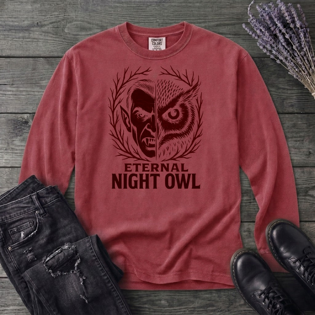 Eternal Night Owl Long Sleeve T-Shirt