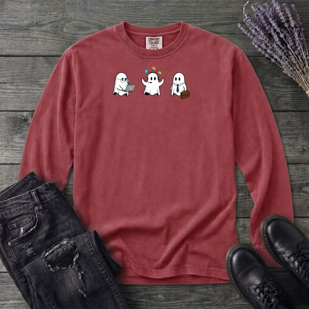Ghost Trio Office Long Sleeve T-Shirt