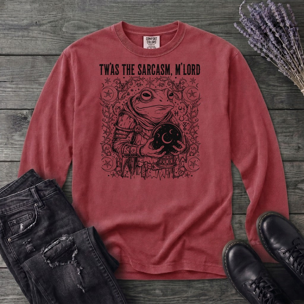 Twas The Sarcasm Frog Long Sleeve T-Shirt