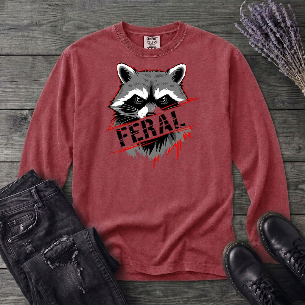 Feral Stencil Long Sleeve T-Shirt