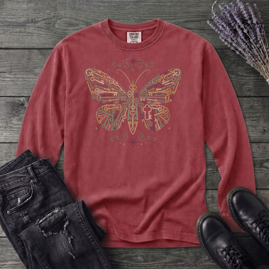 Butterfly Keys Long Sleeve T-Shirt
