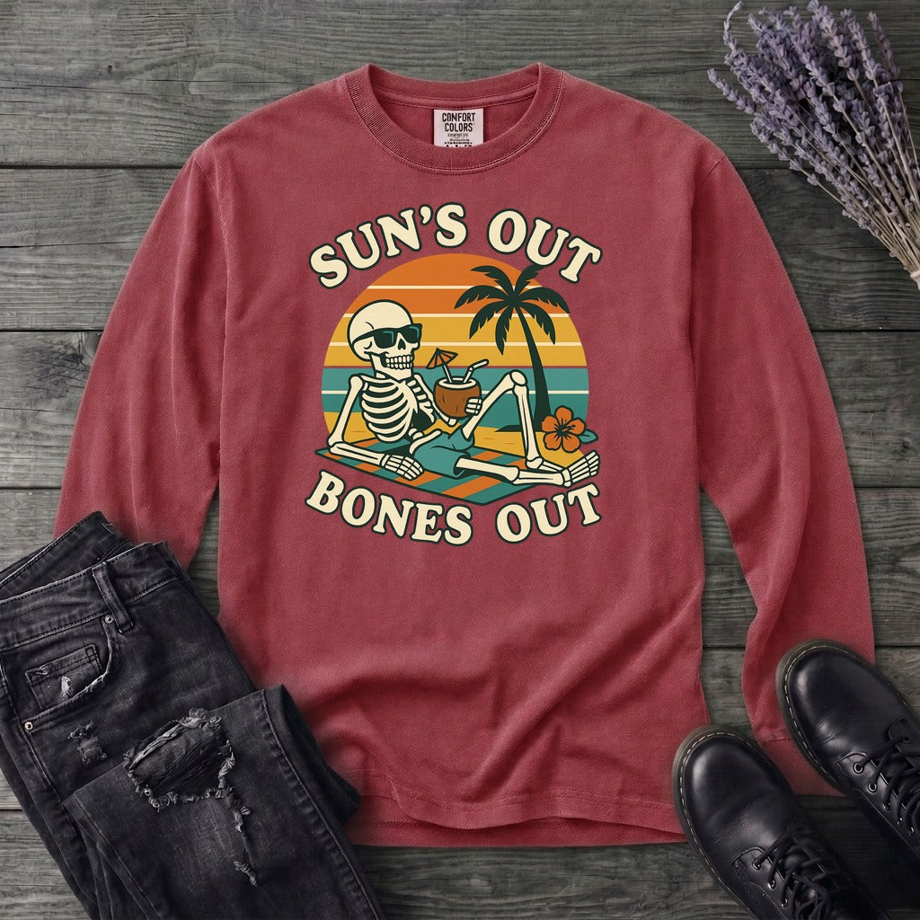 Suns Out Bones Out Long Sleeve T-Shirt