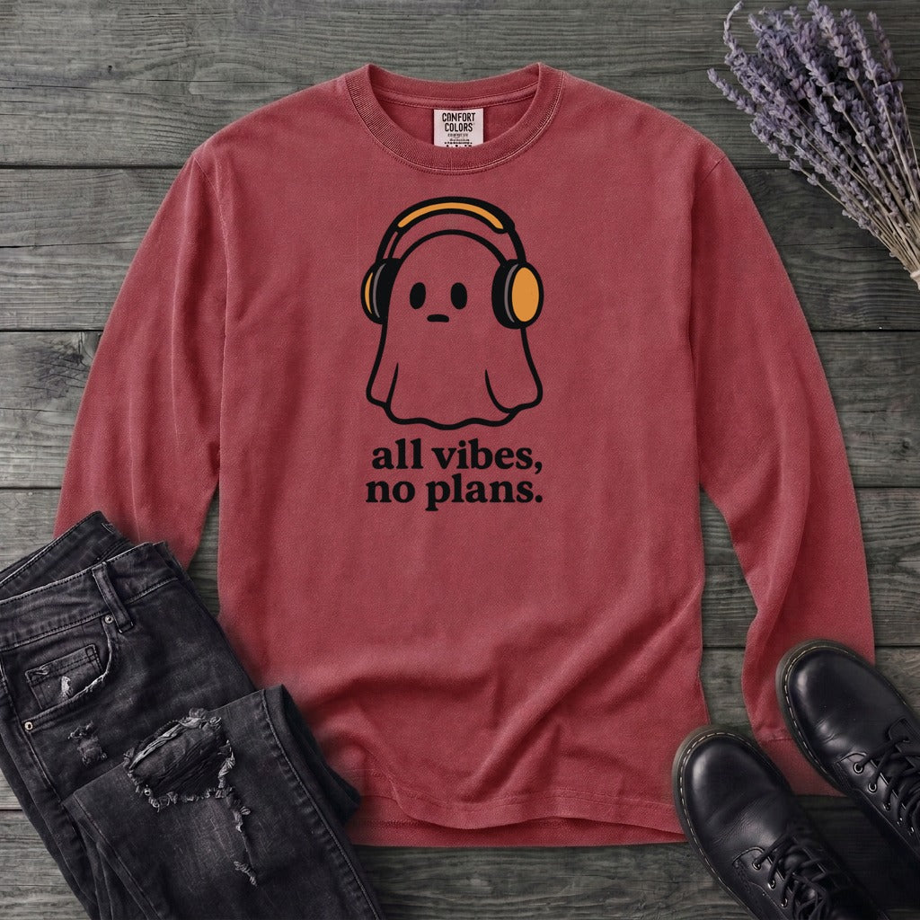 all vibes no plans Long Sleeve T-Shirt
