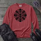 skeleton mandala Long Sleeve T-Shirt