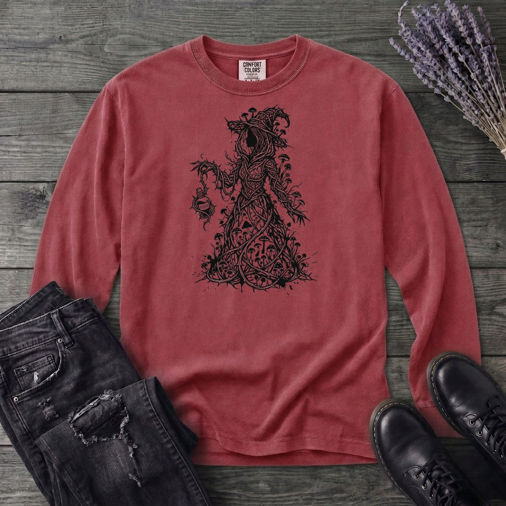 mushroom witch Long Sleeve T-Shirt