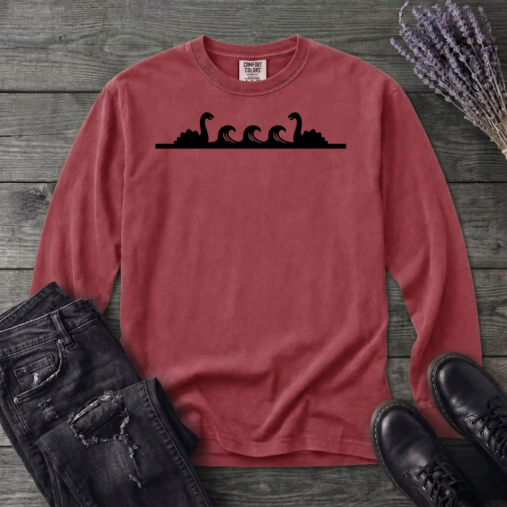 Loch Ness Silhouette Stripe Long Sleeve T-Shirt