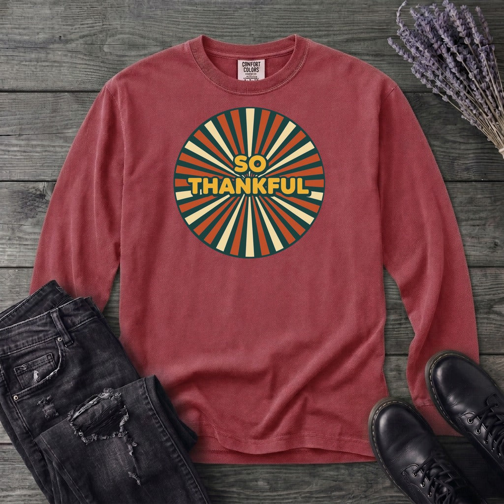 So Thankful Sunburst Long Sleeve T-Shirt