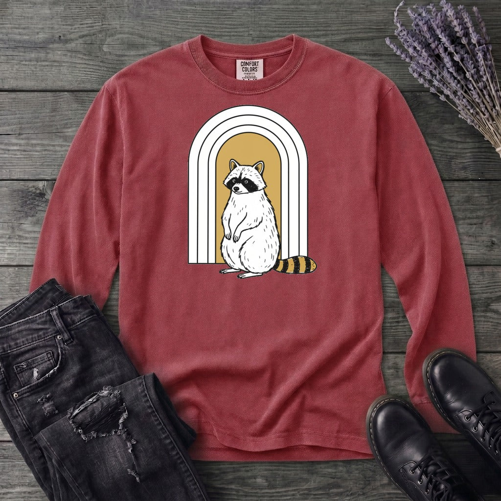 Raccoon Arch Long Sleeve T-Shirt