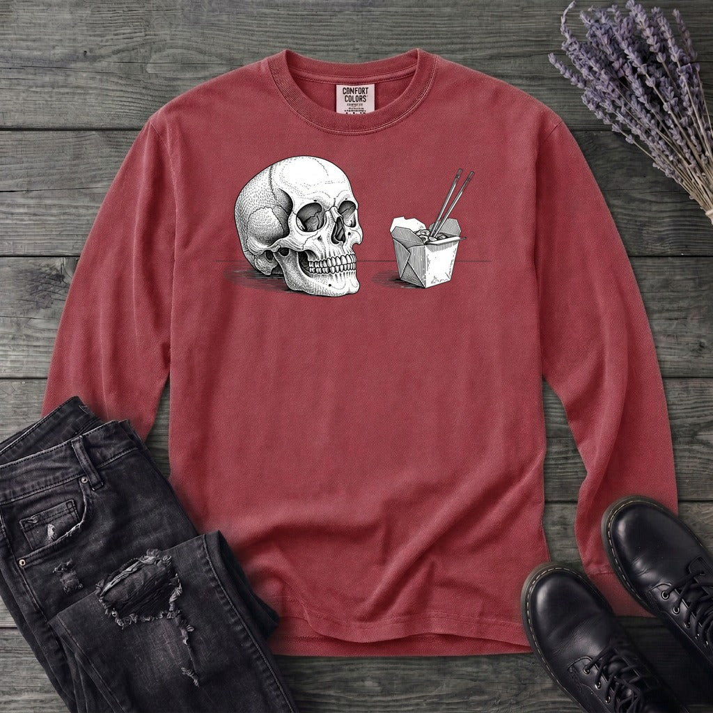 Skull Noodles Long Sleeve T-Shirt