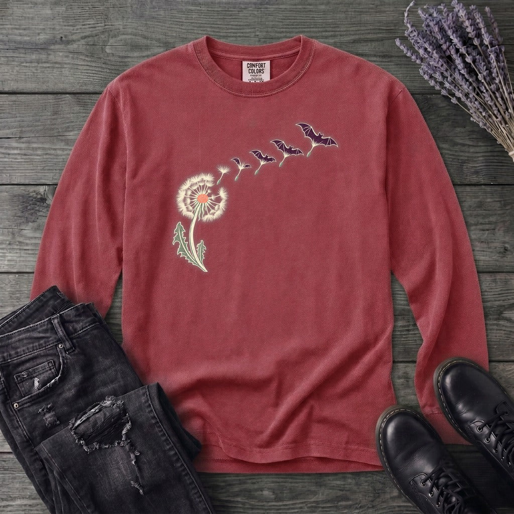 Dandelion Bats Long Sleeve T-Shirt