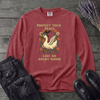Protect Your Peace Like An Angry Goose Long Sleeve T-Shirt