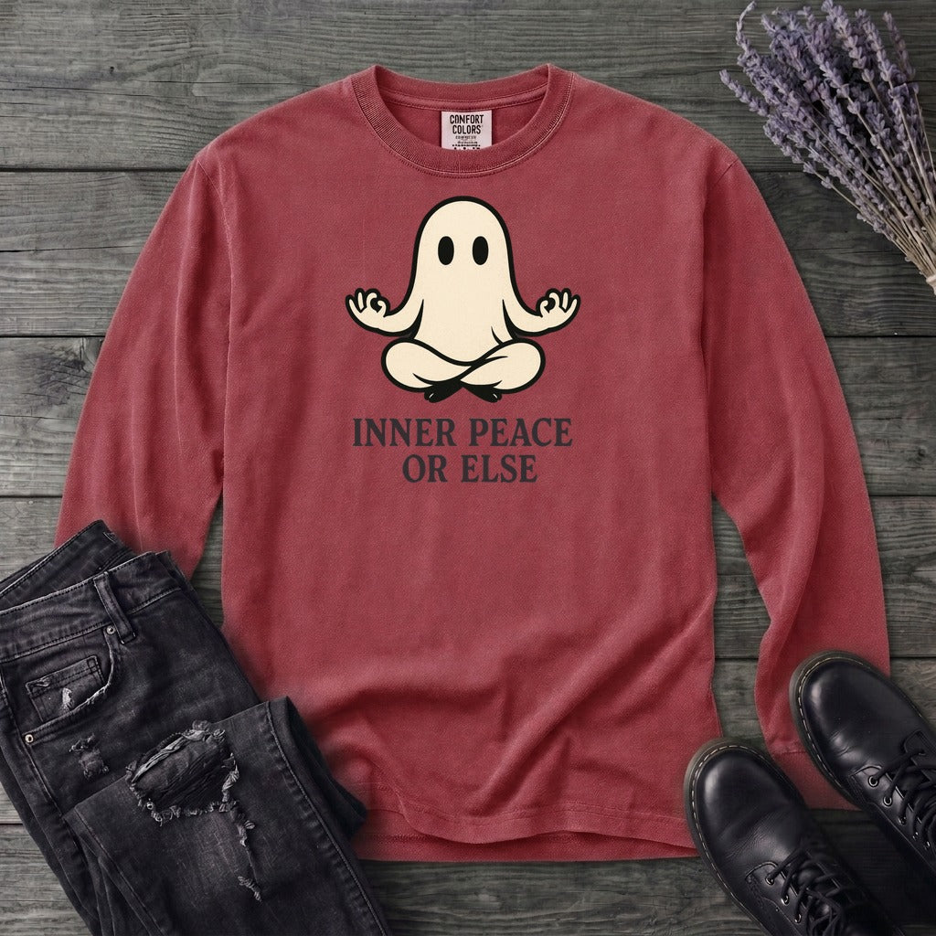 Inner Peace Or Else Long Sleeve T-Shirt