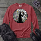 stained glass botanical witch Long Sleeve T-Shirt