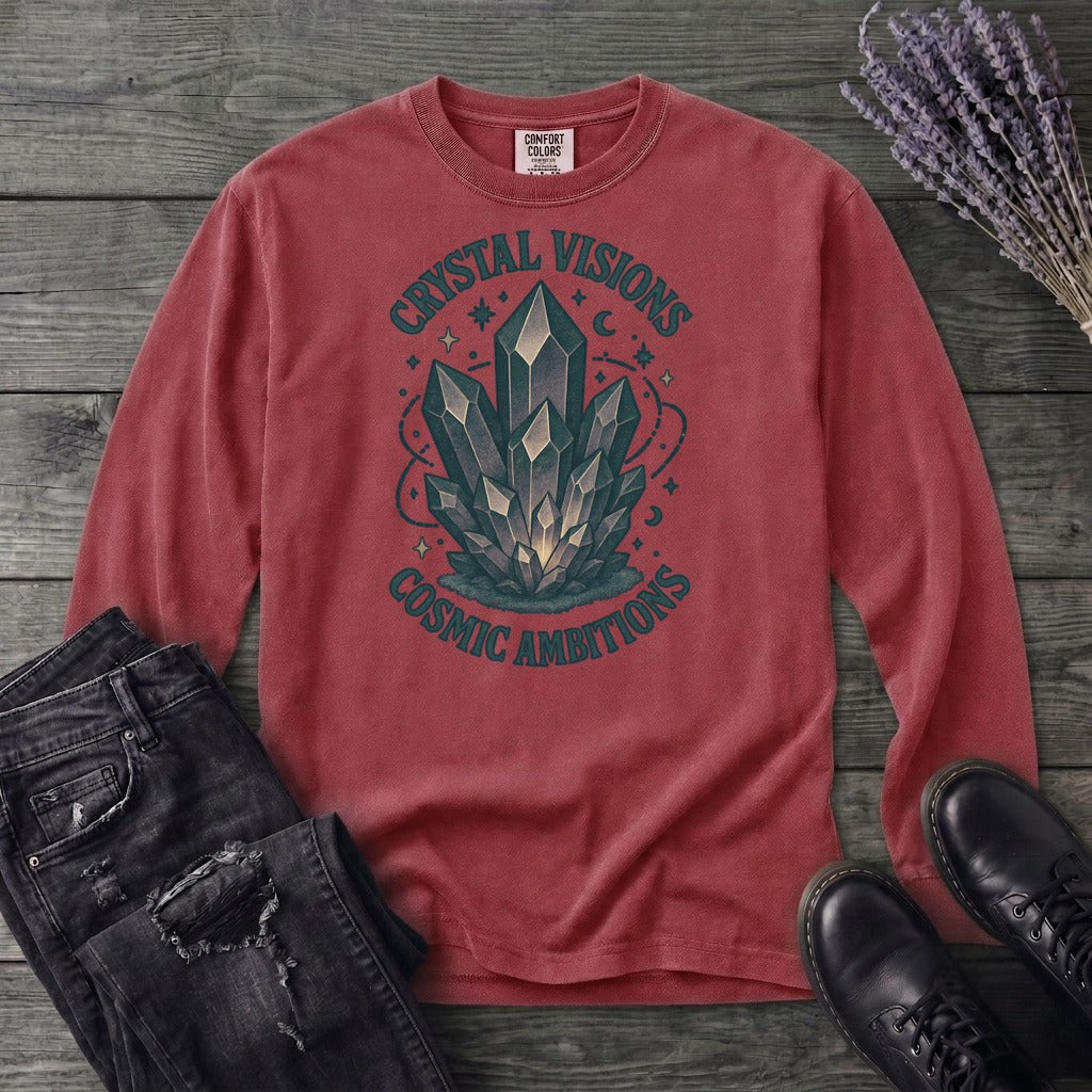 Crystal Visions Cosmic Ambitions Long Sleeve T-Shirt