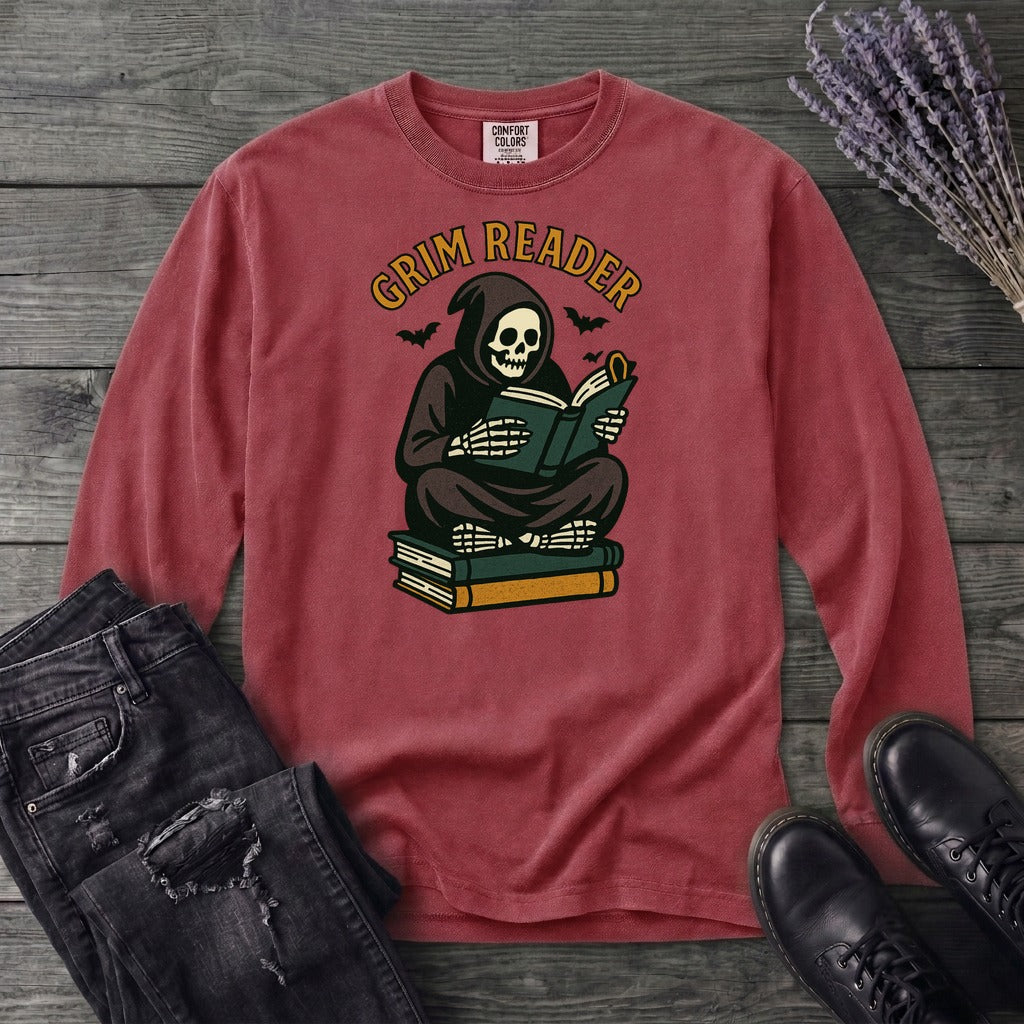 Grim Reader Long Sleeve T-Shirt