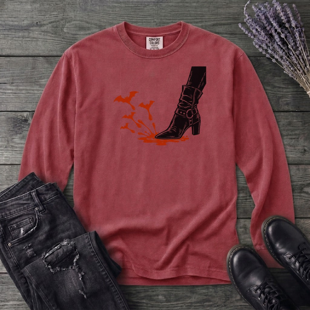 Crimson Stomp Long Sleeve T-Shirt