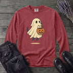 Ghost Dog Trick-Or-Treating Long Sleeve T-Shirt