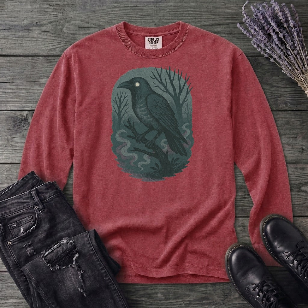 Woodland Spirits Raven Long Sleeve T-Shirt
