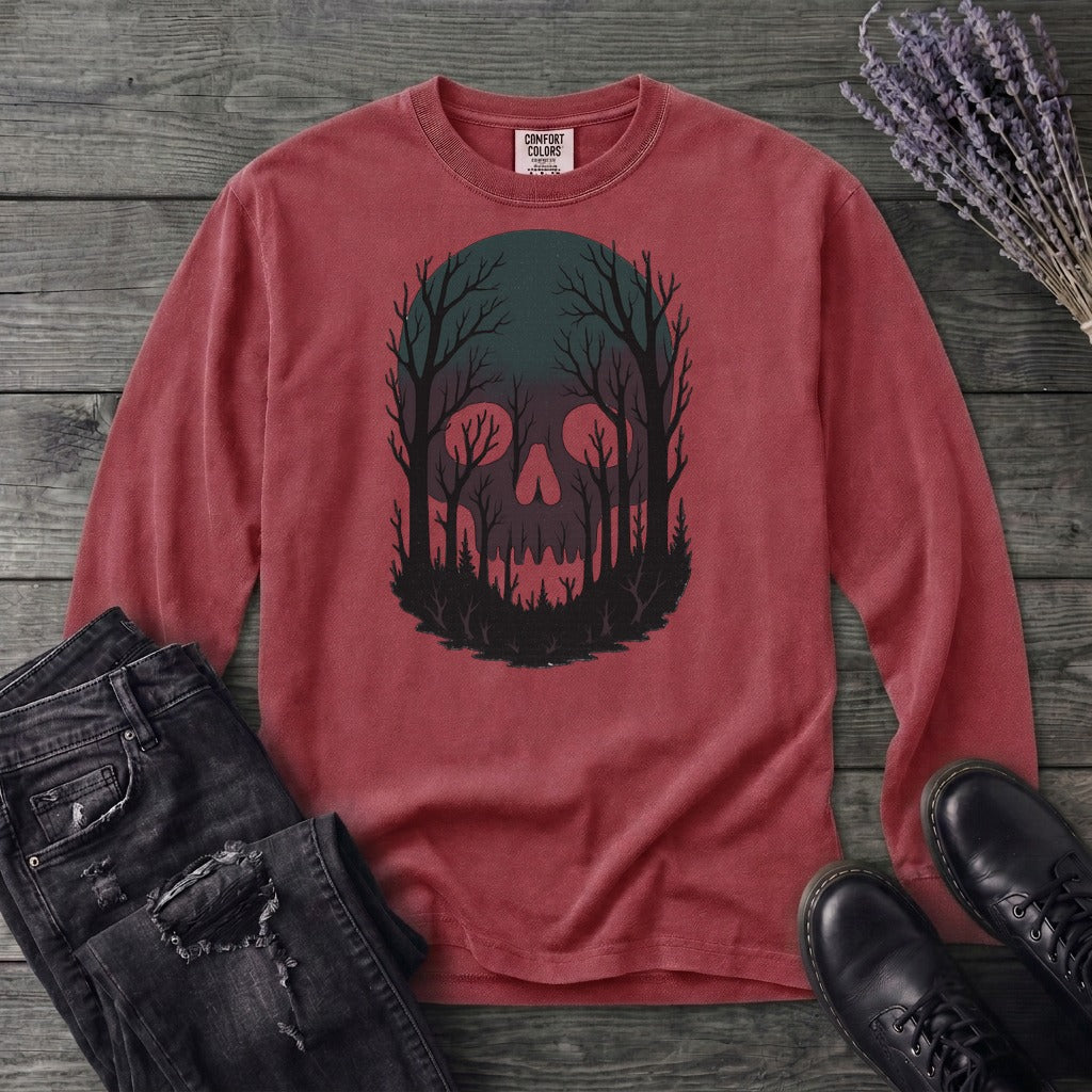 Skull Forest Long Sleeve T-Shirt