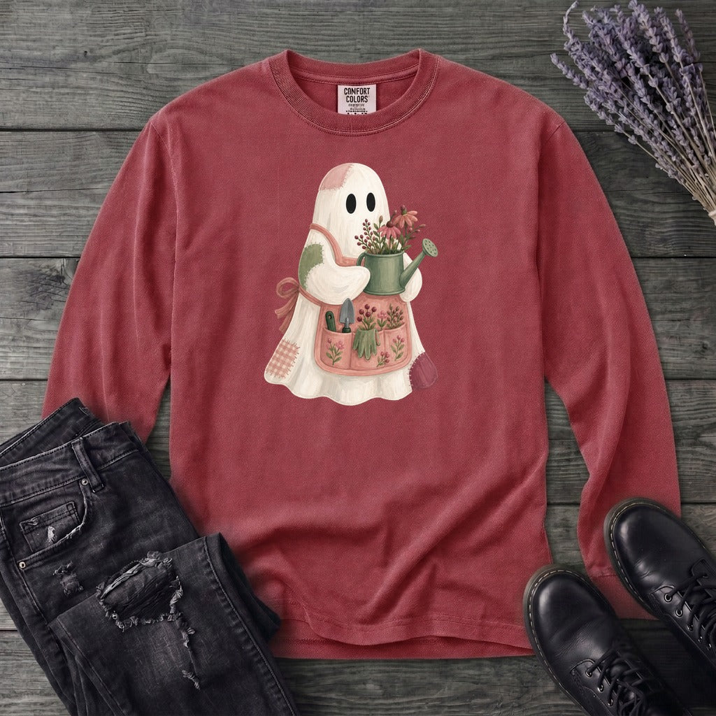 Patchwork Garden Ghost Long Sleeve T-Shirt