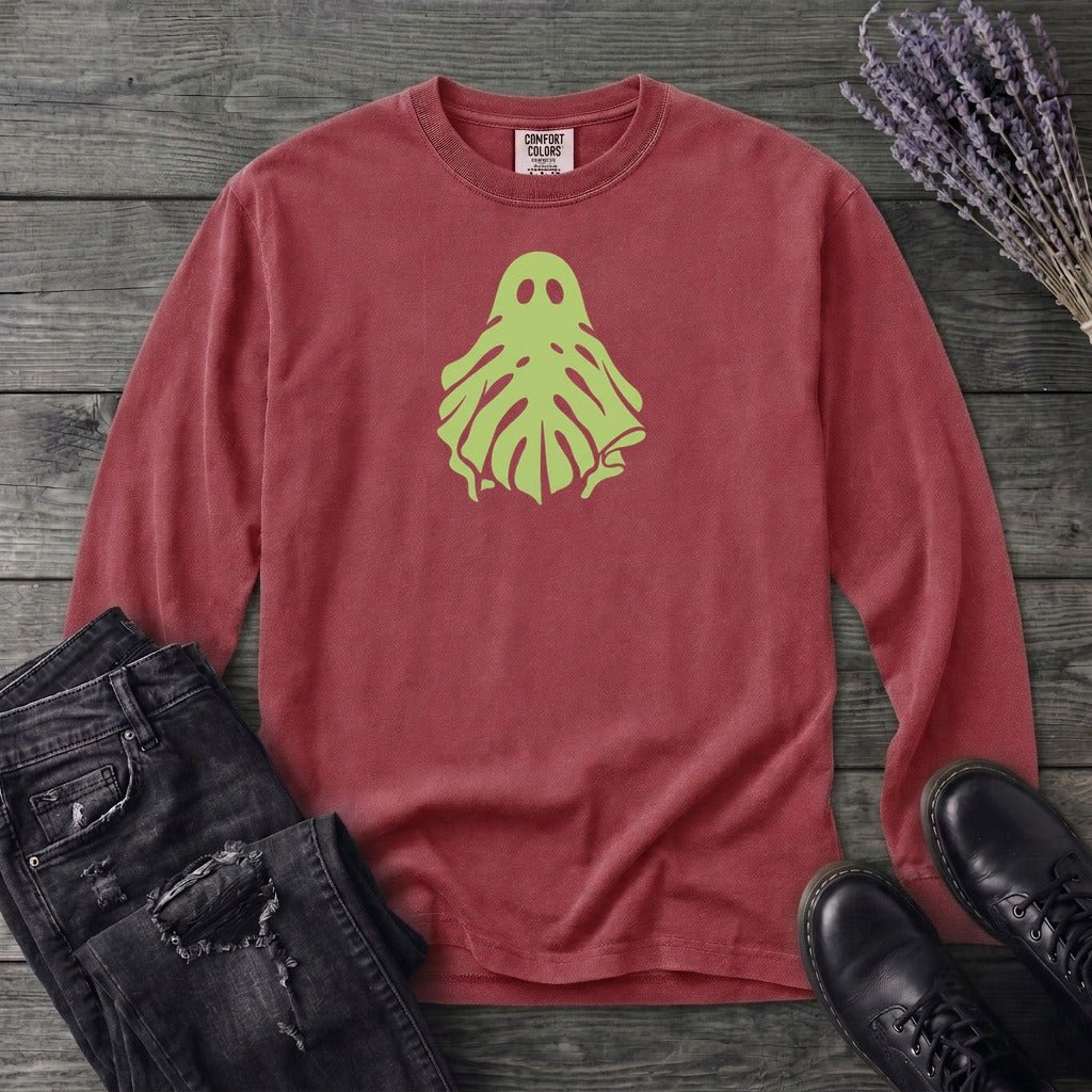 Monstera Ghost Long Sleeve T-Shirt