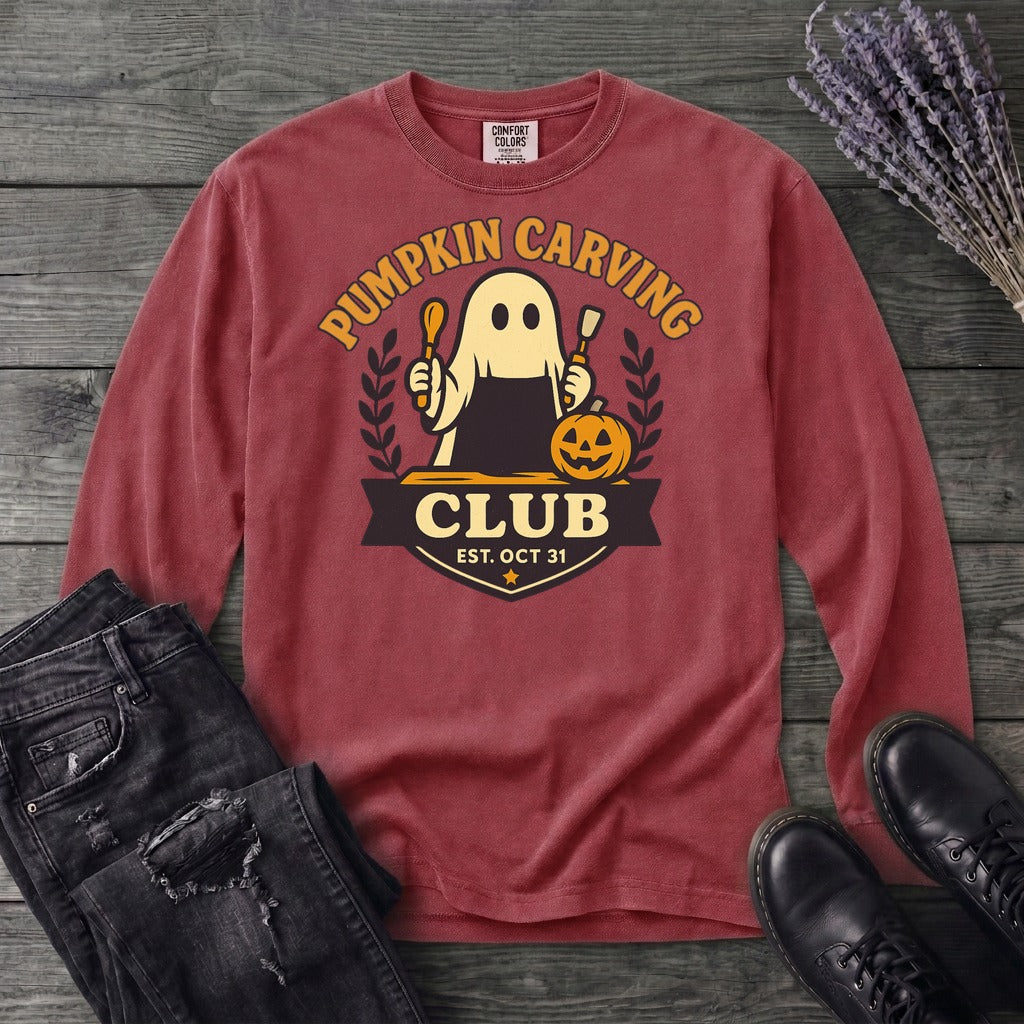 Pumpkin Carving Club Long Sleeve T-Shirt