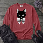 Retro Halftone Coquette Black Cat Long Sleeve T-Shirt