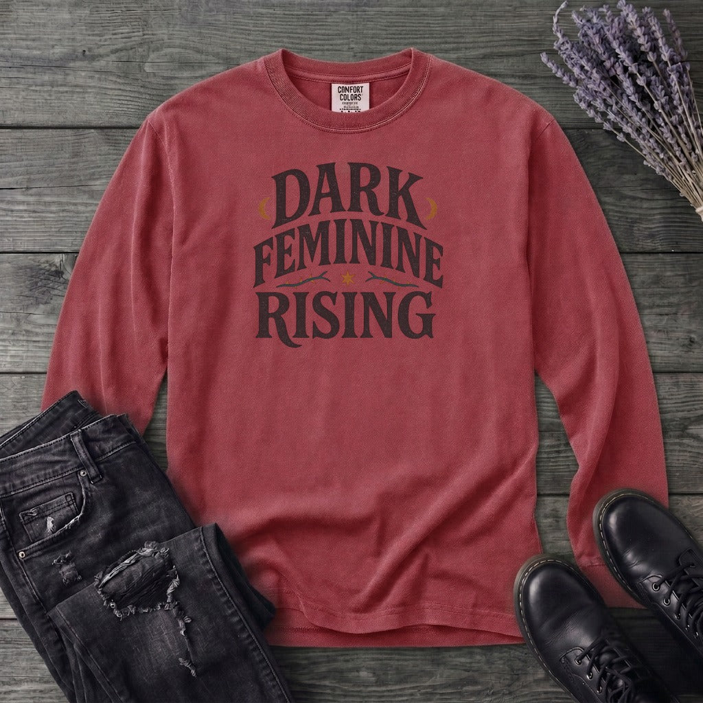 Dark Feminine Rising Long Sleeve T-Shirt