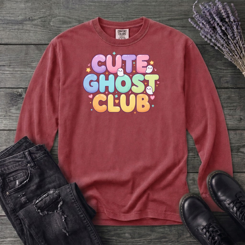 Cute Ghost Club Long Sleeve T-Shirt
