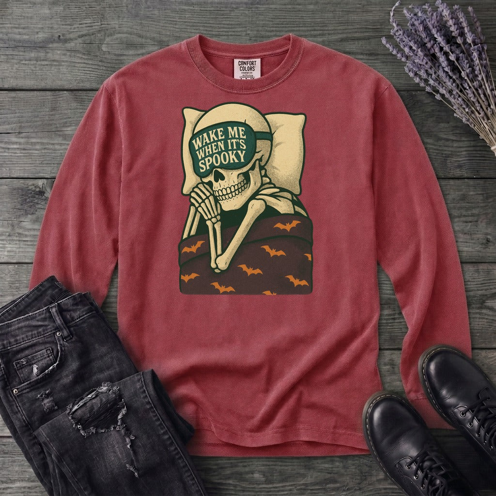 Wake Me When It's Spooky Long Sleeve T-Shirt