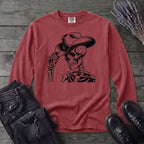 Cowboy Hat Skeleton Long Sleeve T-Shirt