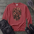 Hibiscus Skull Long Sleeve T-Shirt
