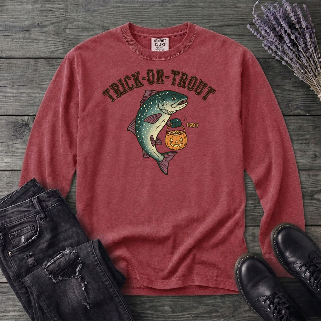 Trick Or Trout Long Sleeve T-Shirt