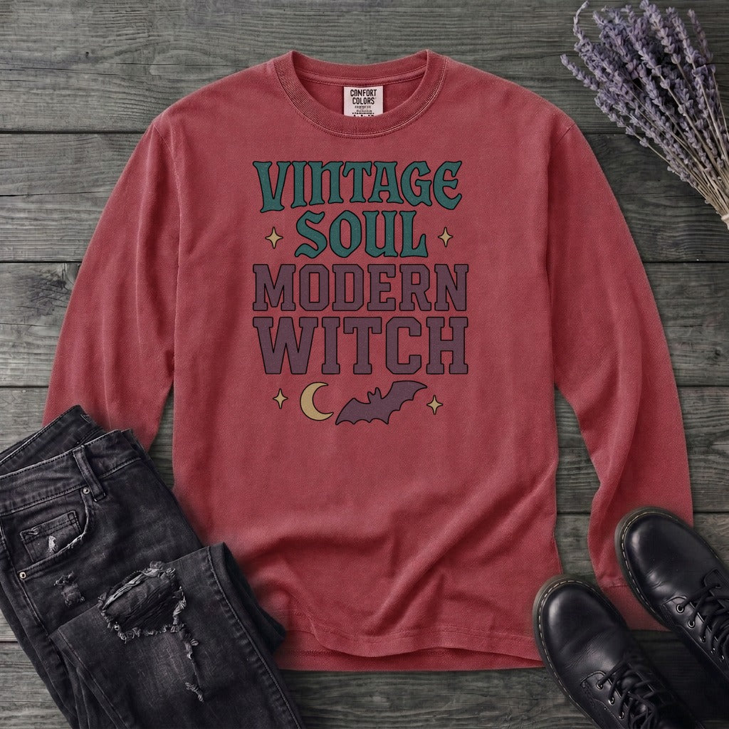 Vintage Soul Modern Witch Long Sleeve T-Shirt