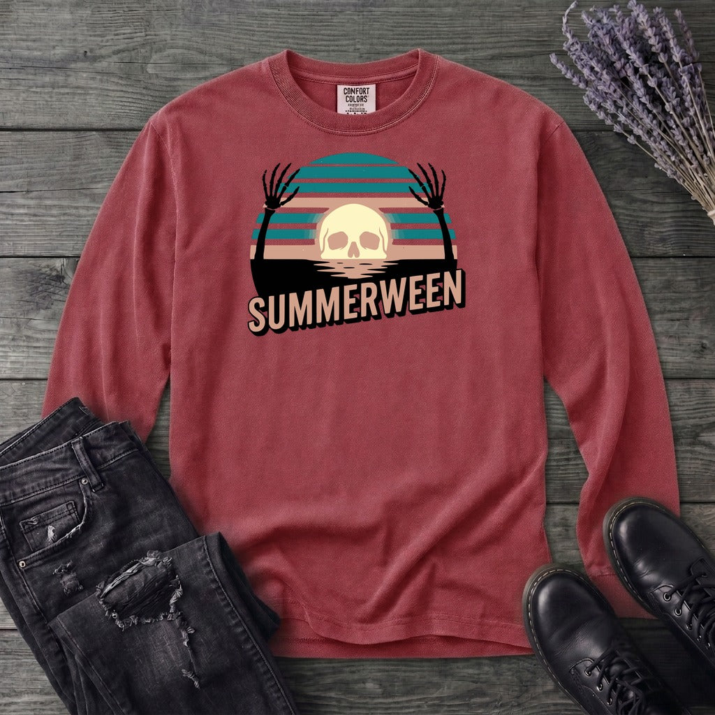 Summerween Skull Long Sleeve T-Shirt