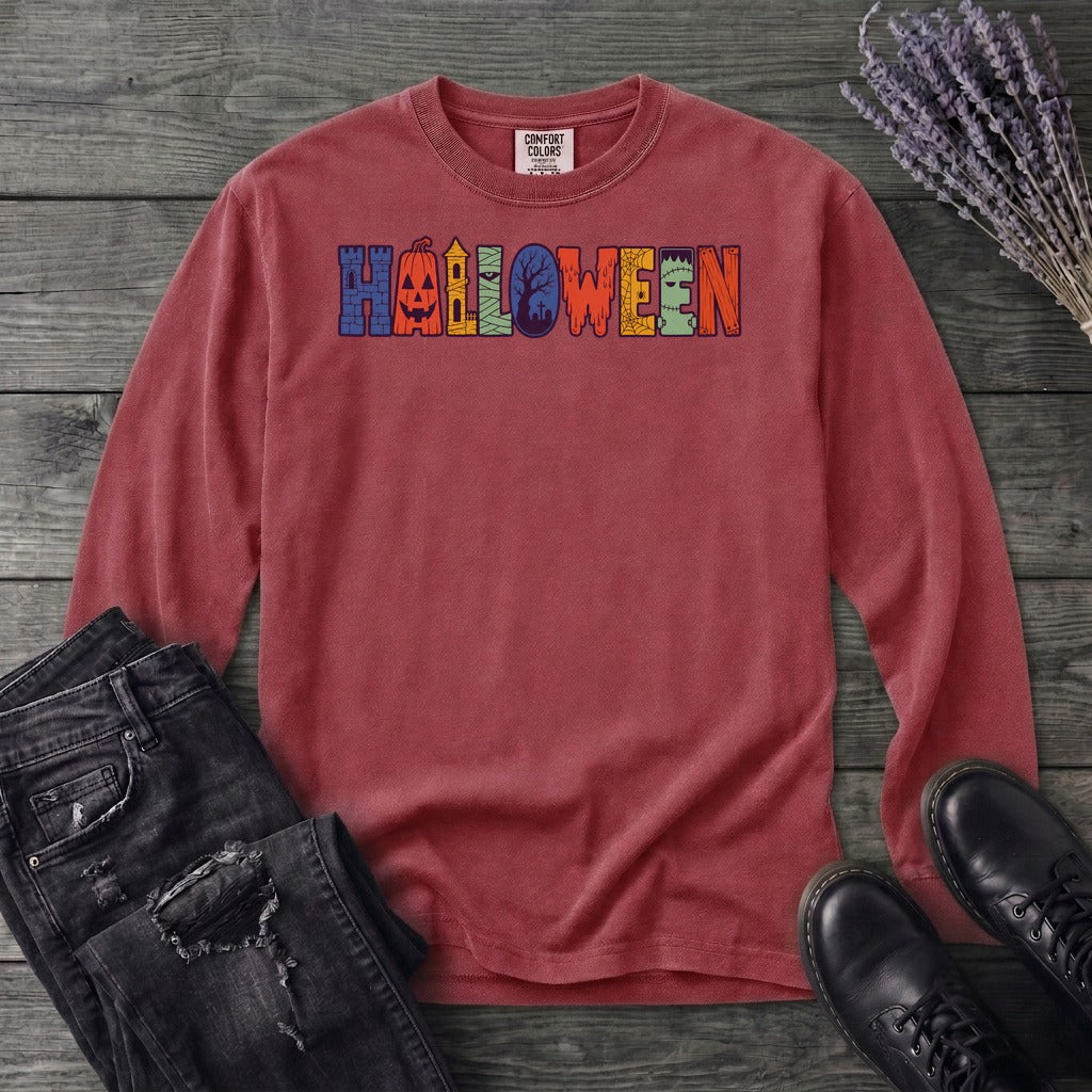 Halloween Icons Long Sleeve T-Shirt