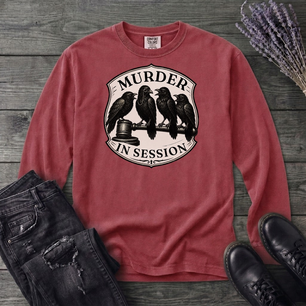 Murder In Session Long Sleeve T-Shirt
