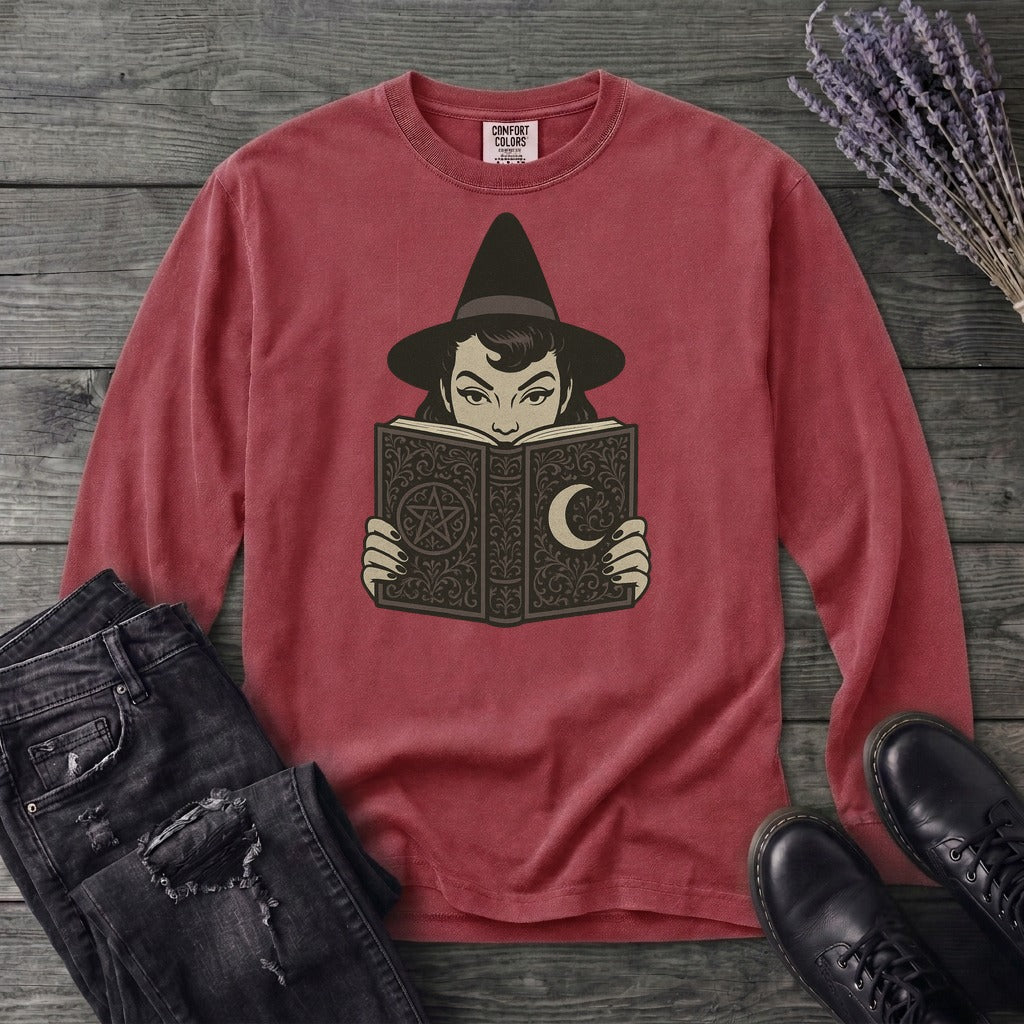 Witch Reading Long Sleeve T-Shirt