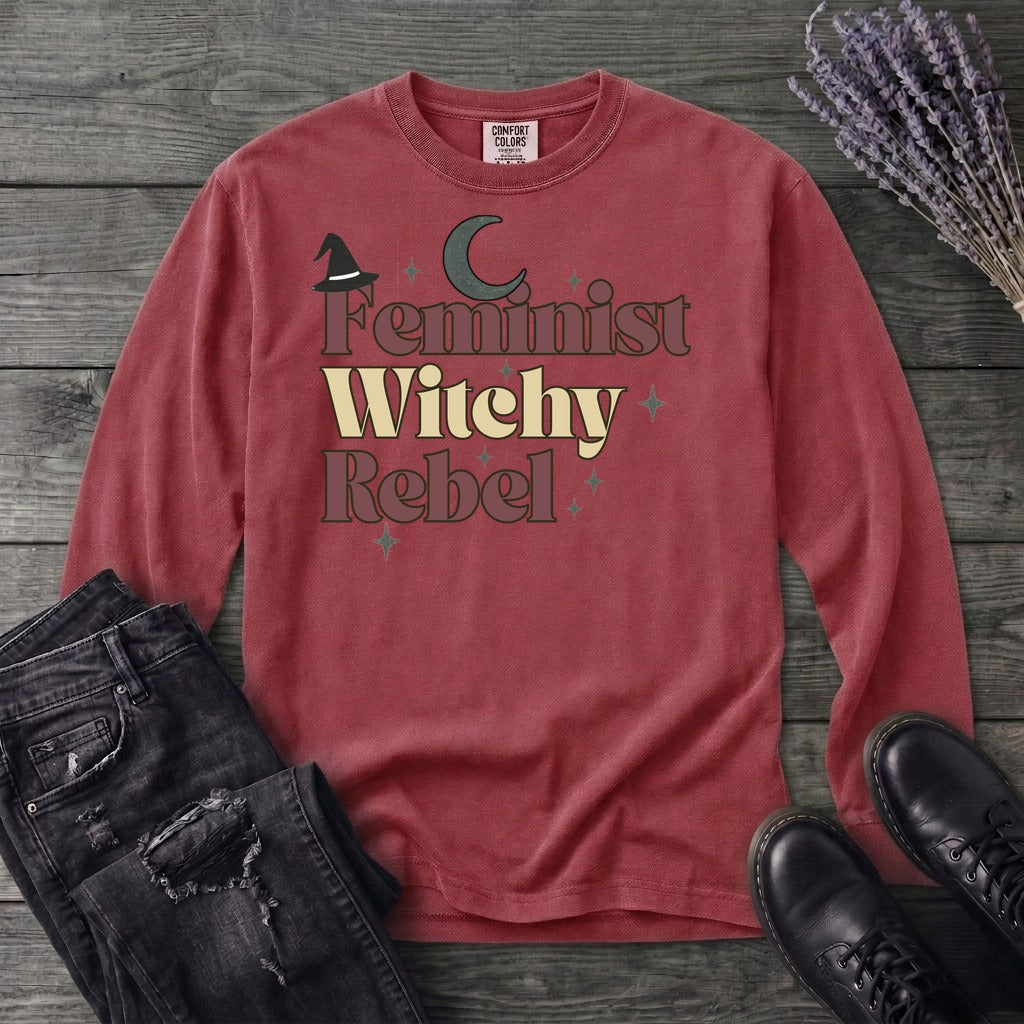 Feminist Witchy Rebel Long Sleeve T-Shirt