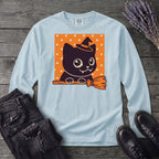 Broomstick Kitty Long Sleeve T-Shirt