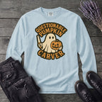 Questionable Pumpkin Carver Long Sleeve T-Shirt