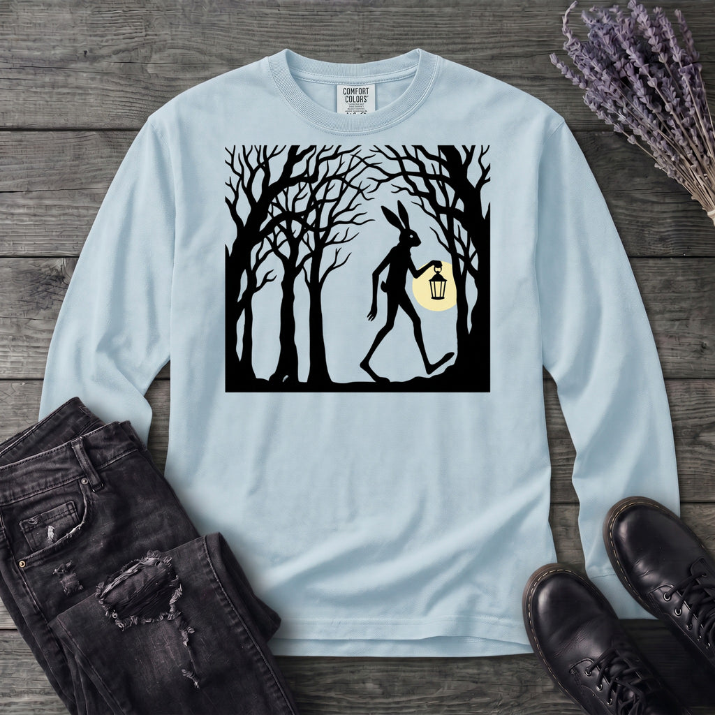tall rabbit spooky easter Long Sleeve T-Shirt