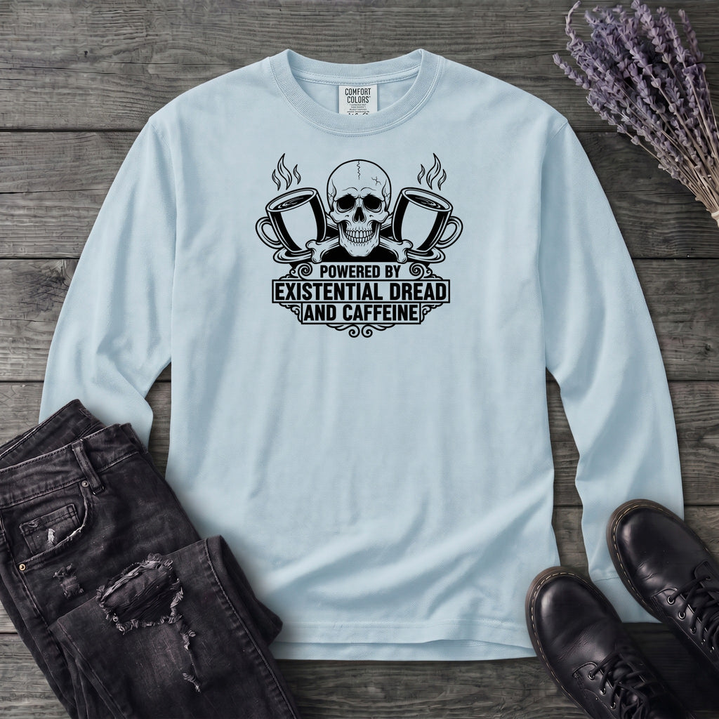 Powered By Dread And Caffeine Long Sleeve T-Shirt