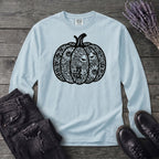 Linocut Pumpkin Long Sleeve T-Shirt