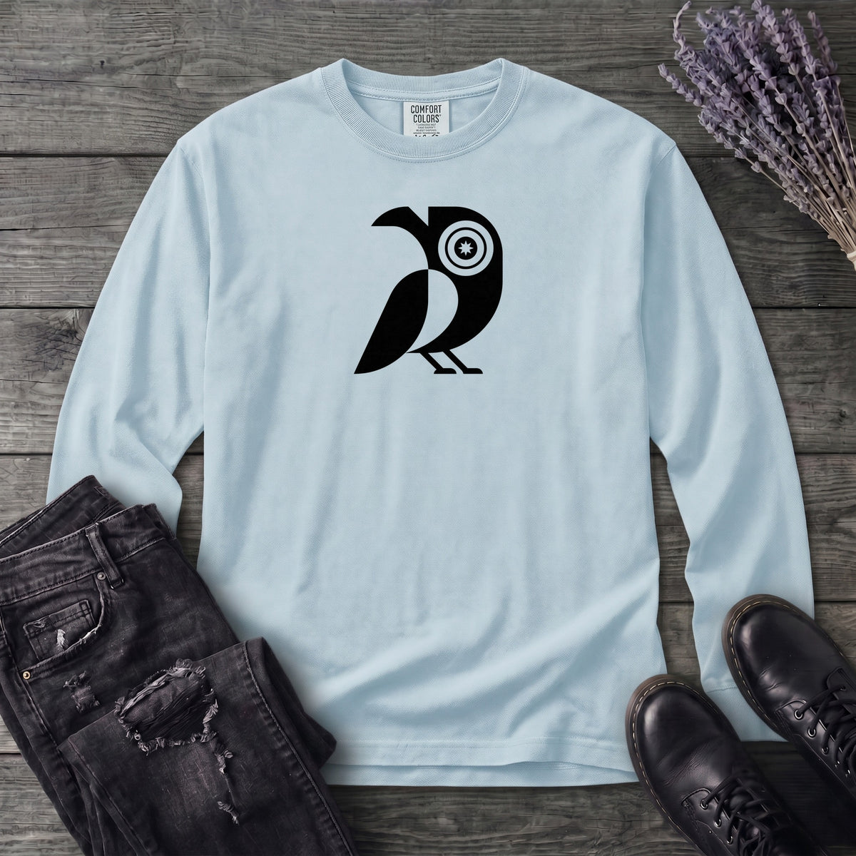 The All-Seeing Crow Long Sleeve T-Shirt