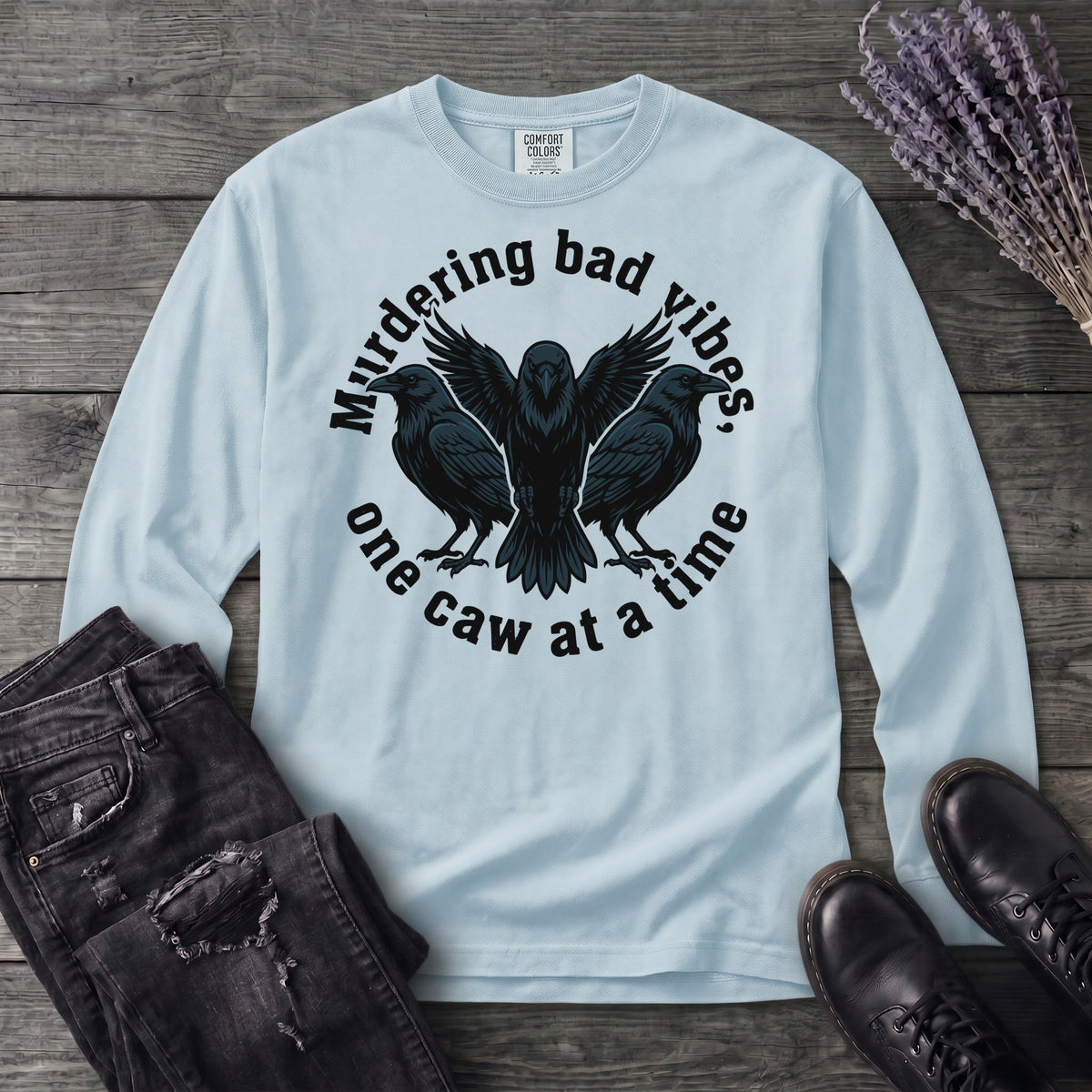 murdering bad vibes Long Sleeve T-Shirt
