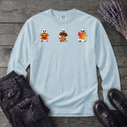 Ghosts Autumn Icons Long Sleeve T-Shirt