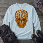 autumn leaves skull Long Sleeve T-Shirt